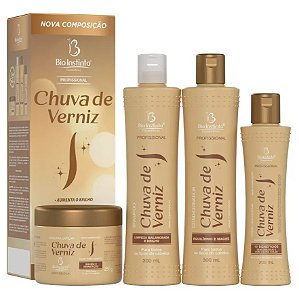 Kit Capilar Chuva De Verniz Com 4 Itens Bio Instinto