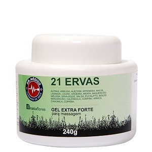 Gel Extra Forte 21 Ervas para Massagens 240g Natuflores