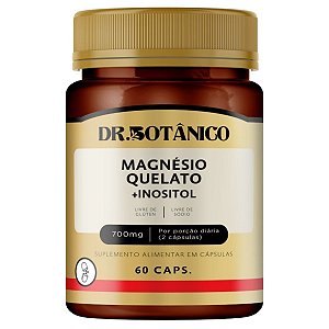 Magnesio Quelato + Inositol 60 Caps 700mg Dr Botânico