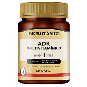 Adk Multivitamínico 500 Mg 60 Cápsulas Dr. Botânico