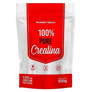 Creatina 100% Pure Refil 500g Puretech