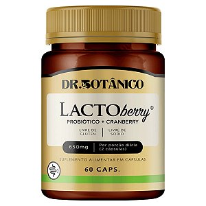 Lactoberry 650 Mg 60 Cápsulas Dr Botânico
