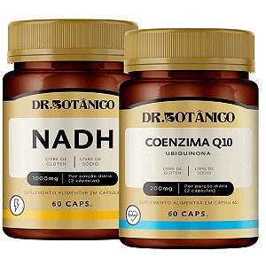 Kit Energia Máxima | NADH + CoQ10 | Mais Disposição Diária