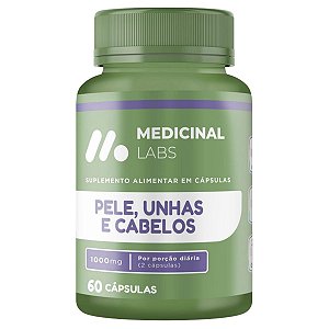 Pele, Unhas e Cabelos 1000Mg 60 Cápsulas Medicinal Labs