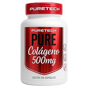 Pure Colágeno 500Mg 120 Cápsulas Puretech