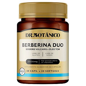 Berberina Duo 2500Mg 60 Cápsulas + 30 Soft Dr. Botânico
