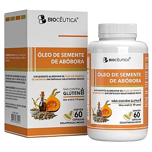 Óleo de Semente de Abóbora 60 Cápsulas Biocêutica
