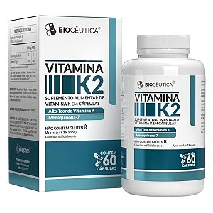 Vitamina K2 60 Cápsulas Biocêutica