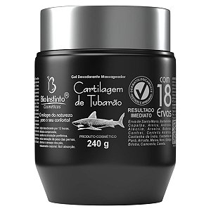 Gel de Cartilagem de Tubarão Com 18 Ervas 240g Bio Instinto