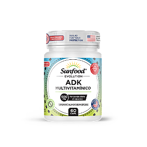 ADK Multivitamínico 500mg 60 Caps Sunfood Evolution