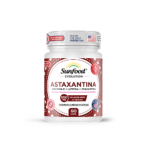 Astaxantina 500mg 60 Cápsulas Sunfood Evolution