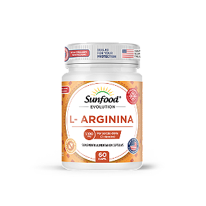 L-Arginina 1100mg 60 Cápsulas Sunfood Evolution