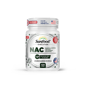 NAC 1000mg 120 Cápsulas Sunfood Evolution