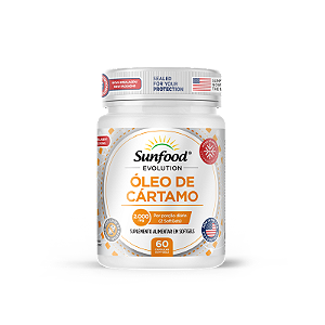 Óleo de Cártamo 2000mg 60 Softgels Sunfood Evolution