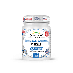 Ômega 3 EPA DHA 2000mg 120 Softgels Sunfood Evolution