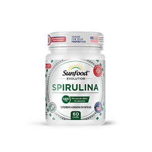 Spirulina 1800mg 60 Caps Sunfood Evolution