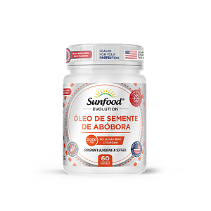 Óleo de Semente de Abóbora 2000mg 60 Softgels Sunfood Evolution