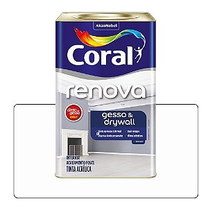 Direto no Gesso e Drywall Renova Branco 18L Fosca  Coral