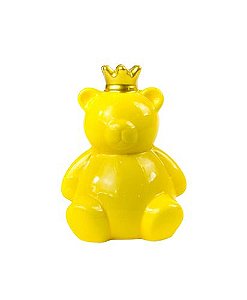 Cofre Urso Ceramica Amarelo