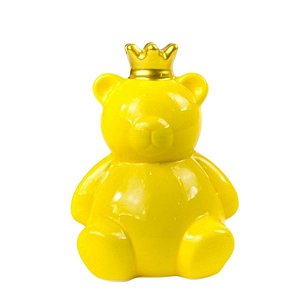 Cofre Urso Ceramica Amarelo