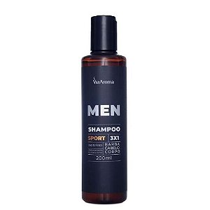 Shampoo Men Sport Corpo, Barba e Cabelo - 200 ml