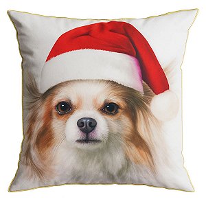 Almofada Natalina Meu Pet Cachorro 43x43 Belchior