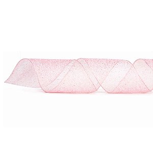Fita Decorativa Juta Rosa 6,3x9,14m Natal Cromus