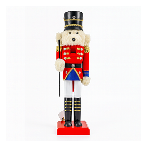 Soldado de Chumbo Urso Decorativo 36cm Cromus