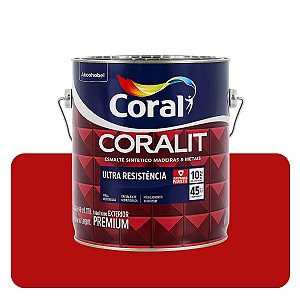 Coralit Ultra Vermelho Segurança Brilhante 0,900ml Coral