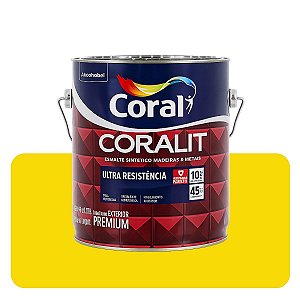 Coralit Ultra Amarelo Segurança Brilhante 0,900mL Coral