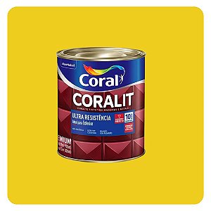 Coralit Ultra Resistência Alto Brilho Amarelo 0,900mL Coral