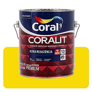 Coralit Ultra Amarelo Segurança Brilhante 3,6L Coral