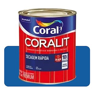Coralit Secagem Rápida Azul França Brilhante 3,6L Coral