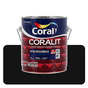Coralit Ultra Preto Fosco 0,900ml Coral