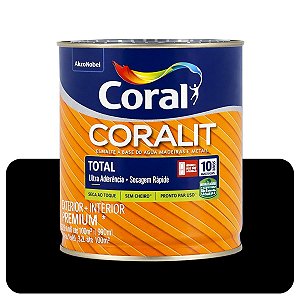 Coralit Total Preto Brilhante 3,6L Balance Coral