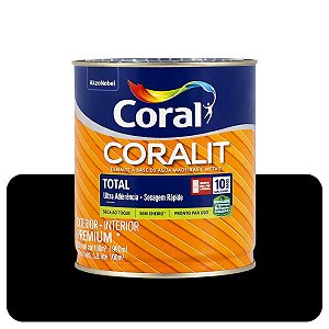 Coralit Total Preto Brilhante 0,900mL Coral