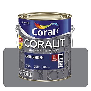 Coralit Ferrolack Cinza Brilhante 0,900mL Coral