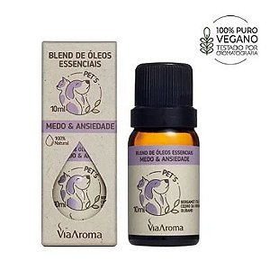 Blend de Óleo Essencial  Pets Medo e Ansiedade Aromatherapy Via Aroma - 10ml