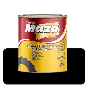 Esmalte Automotivo Preto Chassi Semi Brilho 900ml Agrícola Industrial Maza