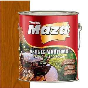 Verniz Imbuia 3,6L Brilhante Marítimo P/Madeira MAZA