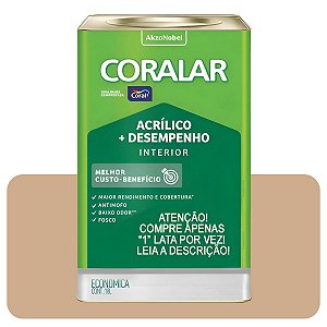 Coralar Camurça 18L Tinta Acrílica Economica Coral