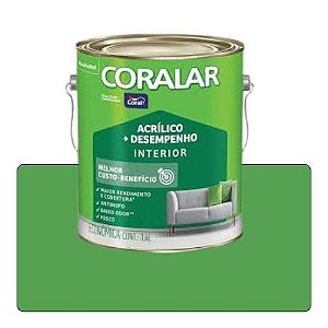 Coralar Verde Timbalada 3,6L Tinta Acrílico Econômica Coral