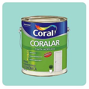 Coralar Verde Piscina 3,6L Tinta Acrílico Econômica Coral