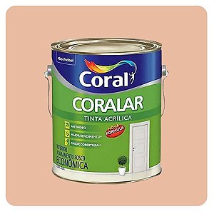 Coralar Pêssego 3,6L Tinta Acrílico Econômica Coral