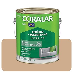 Coralar Camurça 3,6L Tinta Acrílico Econômica Coral
