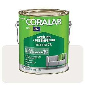 Coralar Gelo 3,6L Tinta Acrílico Econômica Coral