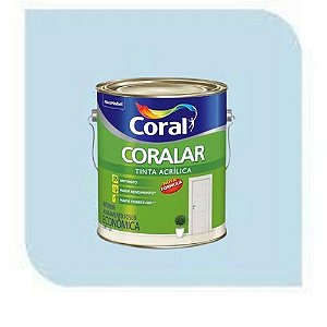 Coralar Azul Praia 3,6L Tinta Acrílico Econômica Coral