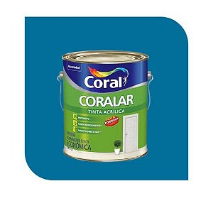 Coralar Azul Arpoador 3,6L Tinta Acrílico Econômica Coral