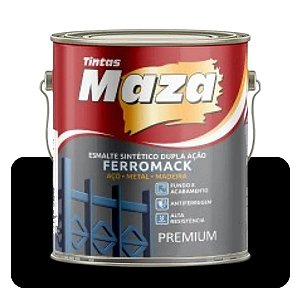Esmalte Ferromack Preto 3,6L Maza