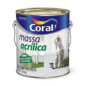 Massa Acrílica 5,7kg - Coral